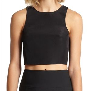 Tibi crop shell top